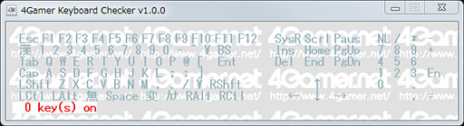 #004Υͥ/4Gamer Keyboard Checker׸ܡɤΥ륪СƱбåƤߤ褦 