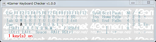4Gamer Keyboard Checker׸ܡɤΥ륪СƱбåƤߤ褦 