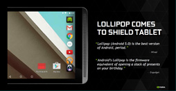 SHIELD TabletפؤAndroid 5.0ۿϤ11ǷꡣHL2EP1פΰܿȥΥ饤󥹥ȥ꡼ߥ󥰥ӥϤȯɽ