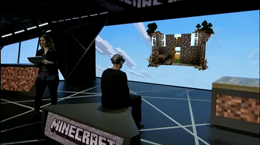 E3 2015AR-HMDMicrosoft HoloLensбΡMinecraftץǥ⤬ϪλǥޥåפΥ֥Ȥǽ