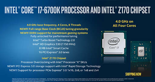 IntelSkylake-KȡCore i7-6700KסCore i5-6600Kפȯɽ¿λͤޤ줿ޤޡSkylake夬Ϥޤ