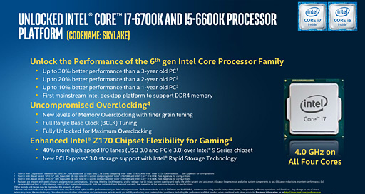 IntelSkylake-KȡCore i7-6700KסCore i5-6600Kפȯɽ¿λͤޤ줿ޤޡSkylake夬Ϥޤ