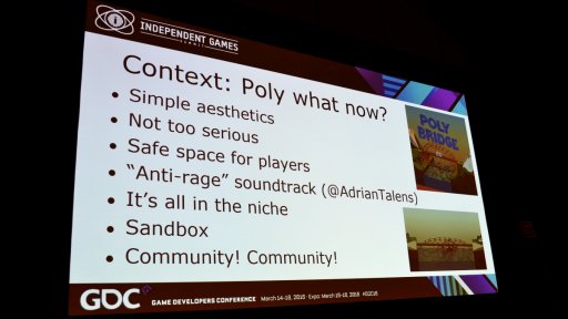 GDC 2016SteamΥ륹٥10˿奢륤ǥPoly Bridgeפ˸륽ޡƥά