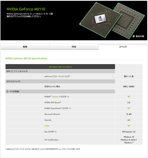 NVIDIAGeForce MX130סGeForce MX110פʥꥹȤɲáΡPCΥȥ꡼ǥ