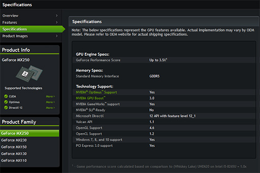 NVIDIAΡPCñGPUGeForce MX250סGeForce MX230פʥꥹȤɲ