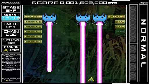 3ʤäо줹PCǡSPACE INVADERS EXTREMEץץå󡣸̲BGM̯˥֥ɤ줿ʲ١