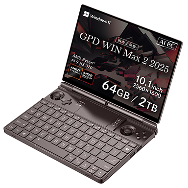 Ryzen AI 9 HX 370ܤ10.1ΡPCGPD WIN Max 2 2025פιͽ󤬻Ϥޤ