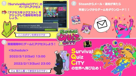 Survival Quiz CITYפȯ34˷ꡣȥꥸʥ륯ǽɤǸSteam PlaytestⳫ