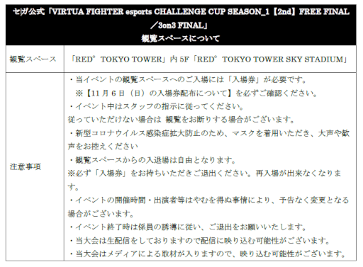 VIRTUA FIGHTER esports CHALLENGE CUP SEASON_12nd FREE FINAL3on3 FINALץ󥿡ͥåȥ饤ۿ