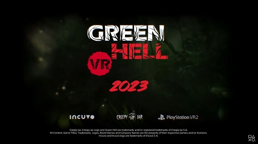 PS VR2ǡGreen Hell VRפ2023ǯȯꡣޥǮӱӤǲʥХХ򤹤륪ץɺ