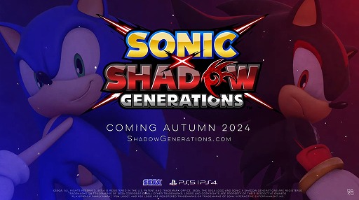 ˥å꡼οSONIC X SHADOW GENERATIONS2024ǯ˥꡼˥åΥ饤Х֥ɥפо