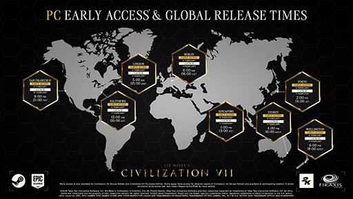 Sid Meier's Civilization VIIסϰ̤Υ꡼֤ȯɽܤǤϡ󥽡Ǥ211000PCǤ1400˲