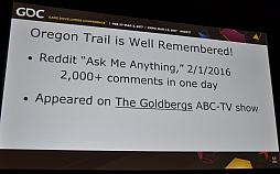 GDC 2017ϳȯԤǽζѥOregon Trailפ̤