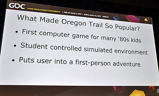 GDC 2017ϳȯԤǽζѥOregon Trailפ̤